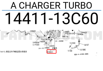 Nissan 1441113C60 A CHARGER TURBO