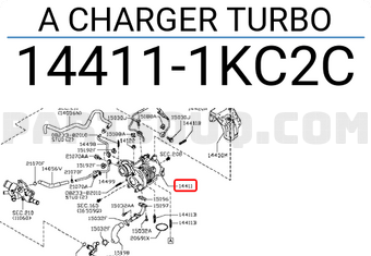 Nissan 144111KC2C A CHARGER TURBO