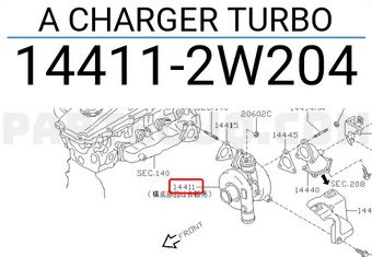 Nissan 144112W204 A CHARGER TURBO