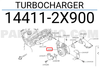 Nissan 144112X900 TURBOCHARGER
