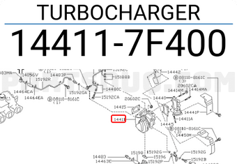 Nissan 144117F400 TURBOCHARGER