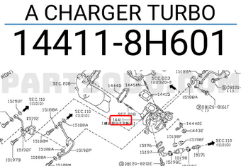 Nissan 144118H601 A CHARGER TURBO