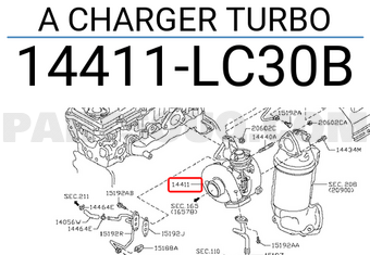 Nissan 14411LC30B A CHARGER TURBO