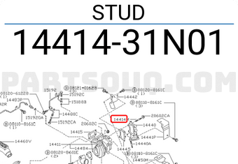 Nissan 1441431N01 STUD
