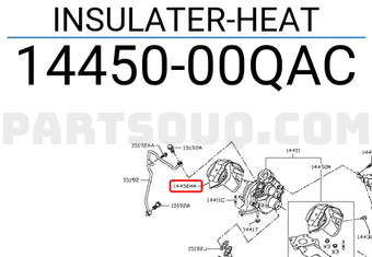 Nissan 1445000QAC INSULATER-HEAT