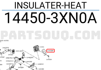 Nissan 144503XN0A INSULATER-HEAT