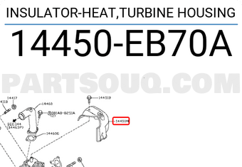 Nissan 14450EB70A INSULATOR-HEAT,TURBINE HOUSING