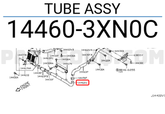 Nissan 144603XN0C TUBE ASSY