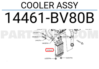 Nissan 14461BV80B COOLER ASSY