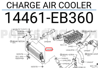 Nissan 14461EB360 CHARGE AIR COOLER