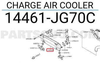 Nissan 14461JG70C CHARGE AIR COOLER