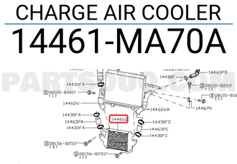 Nissan 14461MA70A CHARGE AIR COOLER