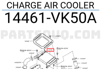 Nissan 14461VK50A CHARGE AIR COOLER
