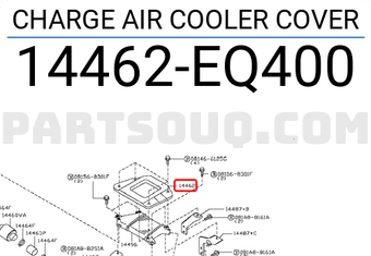 Nissan 14462EQ400 CHARGE AIR COOLER COVER