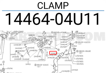 Nissan 1446404U11 CLAMP