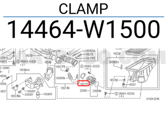 Nissan 14464W1500 CLAMP