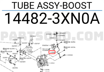 Nissan 144823XN0A TUBE ASSY-BOOST