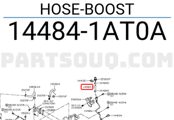 Nissan 144841AT0A HOSE-BOOST