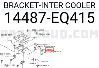 Nissan 14487EQ415 BRACKET-INTER COOLER