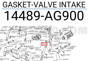 Nissan 14489AG900 GASKET-VALVE INTAKE