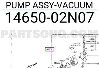 Nissan 1465002N07 PUMP ASSY-VACUUM