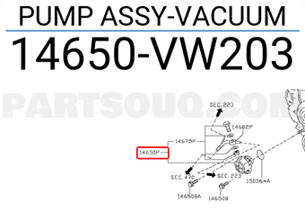 Nissan 14650VW203 PUMP ASSY-VACUUM