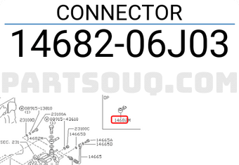 Nissan 1468206J03 CONNECTOR