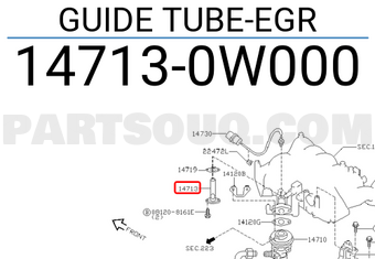 Nissan 147130W000 GUIDE TUBE-EGR