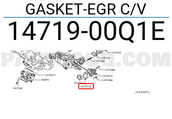 Nissan 1471900Q1E GASKET-EGR C/V