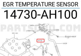 Nissan 14730AH100 EGR TEMPERATURE SENSOR