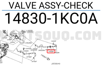 Nissan 148301KC0A VALVE ASSY-CHECK