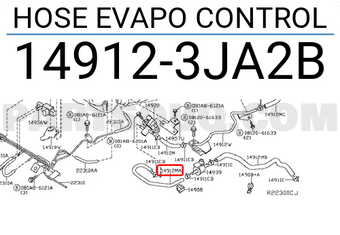 Nissan 149123JA2B HOSE EVAPO CONTROL