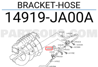 Nissan 14919JA00A BRACKET-HOSE