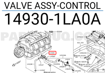 Nissan 149301LA0A VALVE ASSY-CONTROL