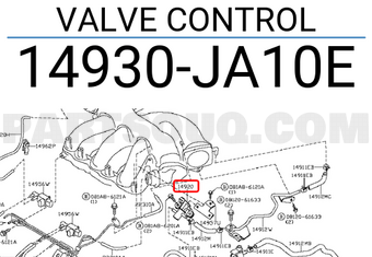 Nissan 14930JA10E VALVE CONTROL