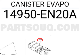 Nissan 14950EN20A CANISTER EVAPO
