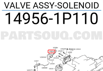 Nissan 149561P110 VALVE ASSY-SOLENOID