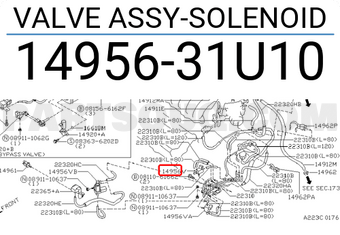 Nissan 1495631U10 VALVE ASSY-SOLENOID