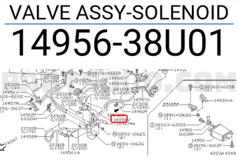 Nissan 1495638U01 VALVE ASSY-SOLENOID