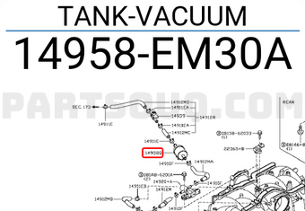Nissan 14958EM30A TANK-VACUUM