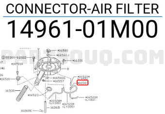 Nissan 1496101M00 CONNECTOR-AIR FILTER