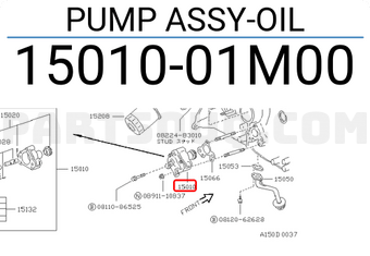 Nissan 1501001M00 PUMP ASSY-OIL
