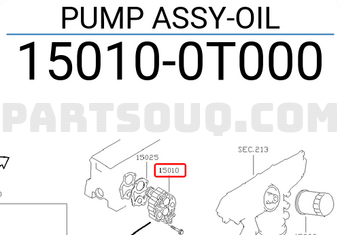 Nissan 150100T000 PUMP ASSY-OIL