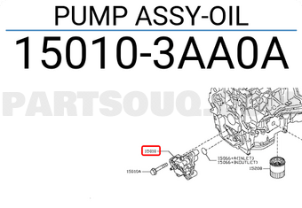 Nissan 150103AA0A PUMP ASSY-OIL