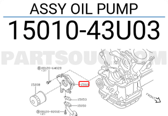 Nissan 1501043U03 ASSY OIL PUMP