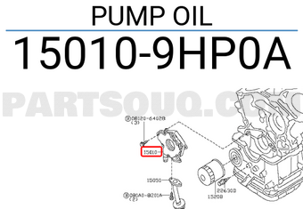 Nissan 150109HP0A PUMP OIL