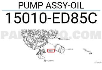 Nissan 15010ED85C PUMP ASSY-OIL