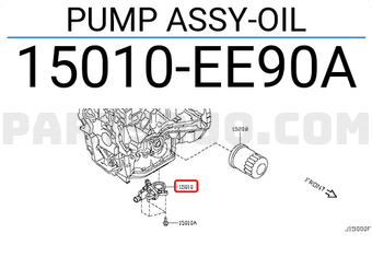 Nissan 15010EE90A PUMP ASSY-OIL