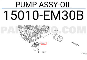 Nissan 15010EM30B PUMP ASSY-OIL