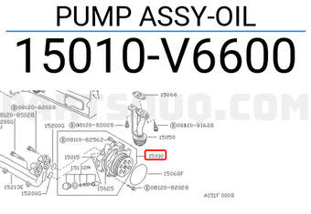 Nissan 15010V6600 PUMP ASSY-OIL